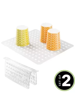 Brand new 🎁 MDesign Geometric Sink Mat with Saddle Set ⌛ -Storage Basket Store Belk 1749