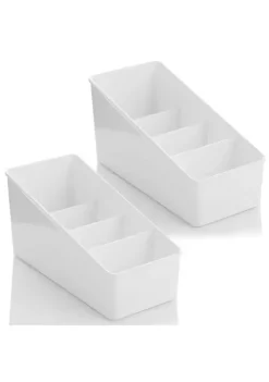 Flash Sale 👍 MDesign 4-Section Packet Organizer ✨ -Storage Basket Store Belk 1762