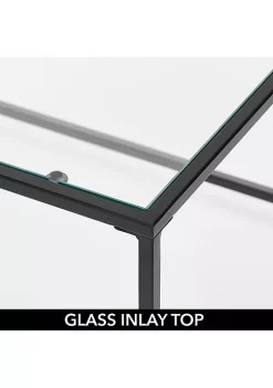 Coupon 😍 MDesign Glass Top Coffee Table 🥰 -Storage Basket Store Belk 1775