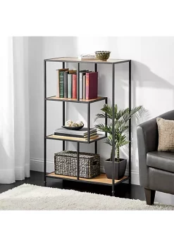 Promo 😍 MDesign Mid-Century Modern Book Shelf 😉 -Storage Basket Store Belk 1781