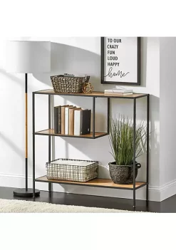 Best Pirce ⭐ MDesign Metal and Wood Console Table 👍 -Storage Basket Store Belk 1788