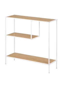 Best Pirce ⭐ MDesign Metal and Wood Console Table 👍 -Storage Basket Store Belk 1789