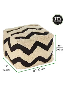 Budget π MDesign Tufted Chevron Pouf π 8 Budget π MDesign Tufted Chevron Pouf π -Storage Basket Store Belk 1803