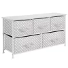 Brand new βοΈ MDesign 5-Drawer Wide π Dresser with Fabric Drawers π 1 Brand new βοΈ MDesign 5-Drawer Wide π Dresser with Fabric Drawers π -Storage Basket Store Belk 1805