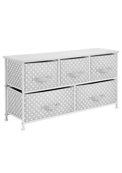 Brand new ✔️ MDesign 5-Drawer Wide 👗 Dresser with Fabric Drawers 😍 -Storage Basket Store Belk 1809