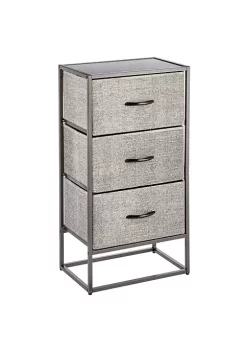 Top 10 😉 MDesign 3-Drawer Fabric Nightstand with Wood Handles 😀 -Storage Basket Store Belk 1827
