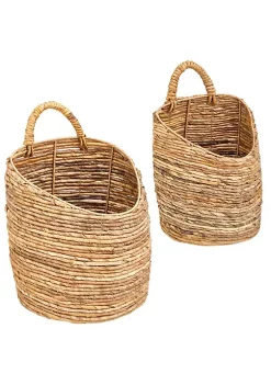 Outlet β MDesign Woven Hyacinth Hanging Basket Set π 9 Outlet β MDesign Woven Hyacinth Hanging Basket Set π -Storage Basket Store Belk 1833