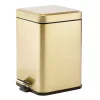 Discount 🎉 MDesign 6-Liter Square Metal Step Trash Can ⭐ -Storage Basket Store Belk 1859