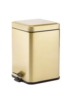 Discount 🎉 MDesign 6-Liter Square Metal Step Trash Can ⭐ -Storage Basket Store Belk 1861