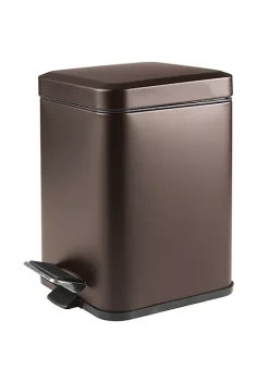 Discount 🎉 MDesign 6-Liter Square Metal Step Trash Can ⭐ -Storage Basket Store Belk 1862