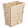 Budget ❤️ MDesign Woven Rectangular Trash Can 💯 -Storage Basket Store Belk 1882