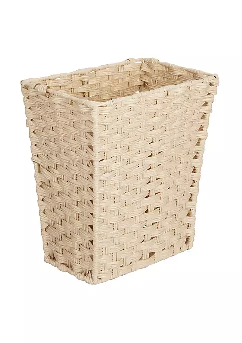 Budget ❤️ MDesign Woven Rectangular Trash Can 💯 4 Budget ❤️ MDesign Woven Rectangular Trash Can 💯 - Image 2