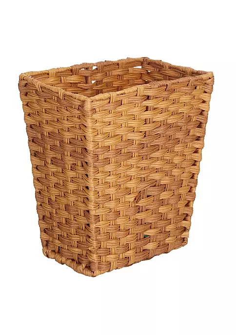 Budget ❤️ MDesign Woven Rectangular Trash Can 💯 5 Budget ❤️ MDesign Woven Rectangular Trash Can 💯 - Image 3
