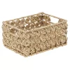 Wholesale 😀 MDesign Seagrass Rose Weave Basket With Handles 12"x 9" x 6" 😀 -Storage Basket Store Belk 1918
