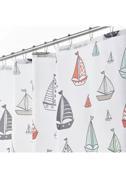 Budget 👏 MDesign Sailboat Shower Curtain 💯 -Storage Basket Store Belk 1953
