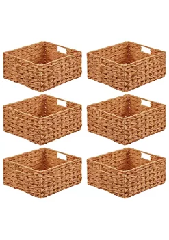 Best deal 😍 MDesign Woven Basket with Handles 13" x 12" x 6" ⭐ -Storage Basket Store Belk 1980