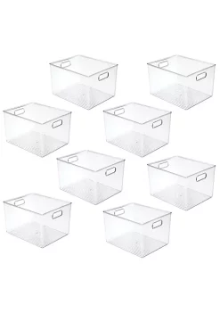 Coupon 😀 MDesign Bin with Handles 12" x 10" x 8" ✨ -Storage Basket Store Belk 1990
