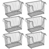 Brand new 💯 MDesign Stackable Wire Basket 12" x 6" x 8" 🎉 -Storage Basket Store Belk 1991