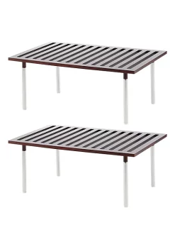 Best deal 😍 MDesign Slated Bamboo Shelf Riser 🤩