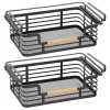 Wholesale π MDesign Under Shelf Sliding Basket with Bamboo Handle Set 17" x 11" x 7" π 2 Wholesale π MDesign Under Shelf Sliding Basket with Bamboo Handle Set 17" x 11" x 7" π -Storage Basket Store Belk 2020