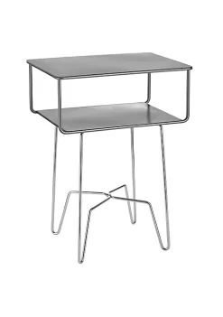 Best Pirce 💯 MDesign 2-Tier Industrial Side Table 👏 -Storage Basket Store Belk 2032