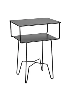 Best Pirce 💯 MDesign 2-Tier Industrial Side Table 👏 -Storage Basket Store Belk 2034