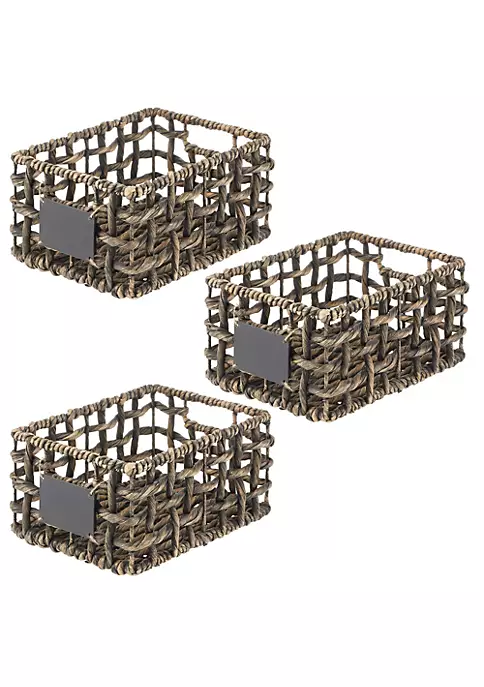 Top 10 π MDesign Open Weave Hyacinth Basket with Chalkboard Label 12" x 9" x 6" π 6 Top 10 π MDesign Open Weave Hyacinth Basket with Chalkboard Label 12" x 9" x 6" π - Image 4