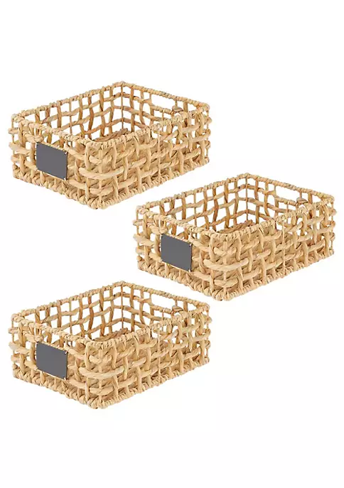 Top 10 π MDesign Open Weave Hyacinth Basket with Chalkboard Label 12" x 9" x 6" π 7 Top 10 π MDesign Open Weave Hyacinth Basket with Chalkboard Label 12" x 9" x 6" π - Image 5