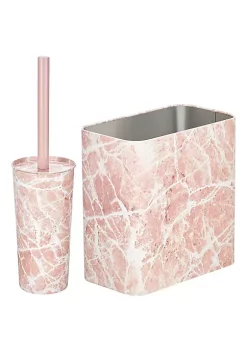 Flash Sale ✨ MDesign Trash Can + Toilet Brush Set ✔️ -Storage Basket Store Belk 2055