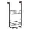 Best Sale 👏 MDesign Over Door Wire Shower Caddy with 6 Hooks ❤️ -Storage Basket Store Belk 2079