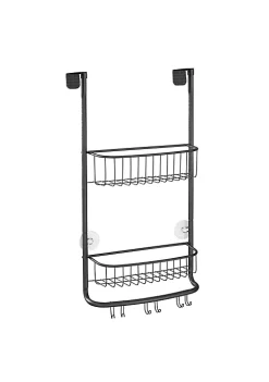 Best Sale 👏 MDesign Over Door Wire Shower Caddy with 6 Hooks ❤️ -Storage Basket Store Belk 2082
