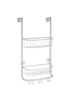 Best Sale 👏 MDesign Over Door Wire Shower Caddy with 6 Hooks ❤️ -Storage Basket Store Belk 2083