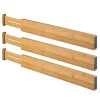 Deals 🎁 MDesign Expandable Bamboo Drawer Dividers 🎁 -Storage Basket Store Belk 2084