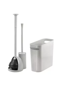 Cheapest ⌛ MDesign Toilet Brush, Plunger, + Trash Can Set 🔔 -Storage Basket Store Belk 2101