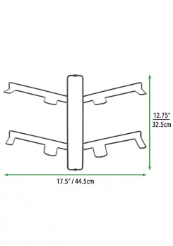 Best Pirce 🎁 MDesign Wall Mount 2-Tier 👟 Shoe Rack 🛒 -Storage Basket Store Belk 2119