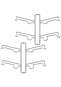 Best Pirce 🎁 MDesign Wall Mount 2-Tier 👟 Shoe Rack 🛒 -Storage Basket Store Belk 2121