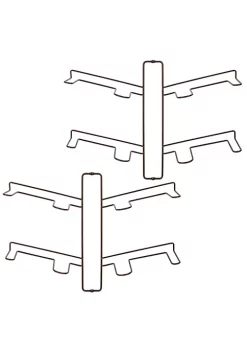 Best Pirce 🎁 MDesign Wall Mount 2-Tier 👟 Shoe Rack 🛒 -Storage Basket Store Belk 2122