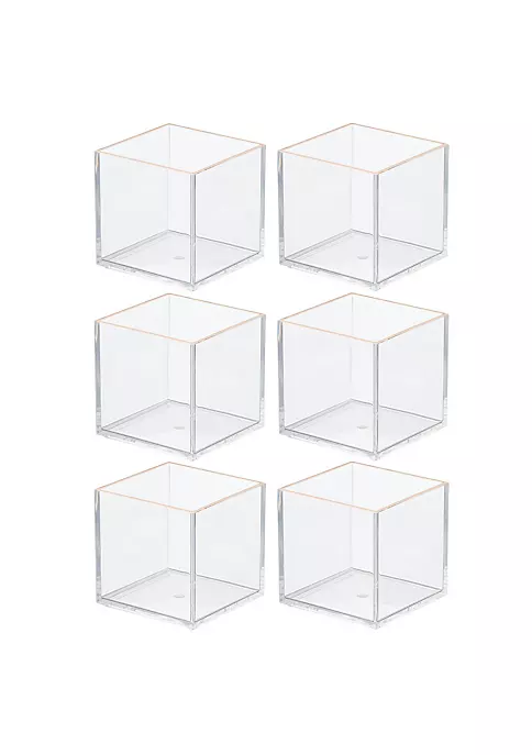 Wholesale ๐ MDesign Stackable Square Bin Set 4" x 4" x 4" โญ 3 Wholesale ๐ MDesign Stackable Square Bin Set 4" x 4" x 4" โญ
