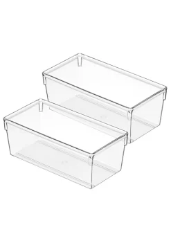 Discount ⌛ MDesign Stackable In-Drawer Organizer 🔔 -Storage Basket Store Belk 2145