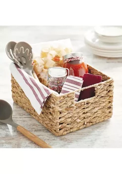 Wholesale 🔥 MDesign Braided Hyacinth Basket with Handles 12" x 9" x 6" 👍 -Storage Basket Store Belk 2154