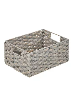 Wholesale 🔥 MDesign Braided Hyacinth Basket with Handles 12" x 9" x 6" 👍 -Storage Basket Store Belk 2156