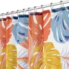 Flash Sale 🔔 MDesign Palm Leaves Shower Curtain 😉 -Storage Basket Store Belk 2204