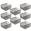 Best Sale βοΈ MDesign Flat Wire Bin with Bamboo Handles 13" x 9" x 6" π 1 Best Sale βοΈ MDesign Flat Wire Bin with Bamboo Handles 13" x 9" x 6" π -Storage Basket Store Belk 2231