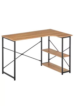 Hot Sale 🤩 MDesign Metal + Wood L-Shaped Desk 🥰 -Storage Basket Store Belk 2236