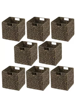 Best deal ⭐ MDesign Woven Hyacinth Cube Basket 11" x 11" x 11" 😀