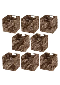 Best deal ⭐ MDesign Woven Hyacinth Cube Basket 11" x 11" x 11" 😀 -Storage Basket Store Belk 2240