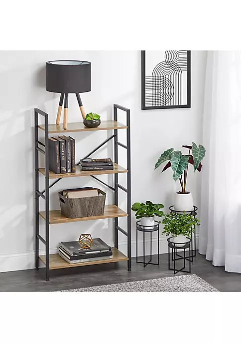 Flash Sale π MDesign 4-Tier Wood + Metal Bookshelf π― 2 Flash Sale π MDesign 4-Tier Wood + Metal Bookshelf π― - Image 2
