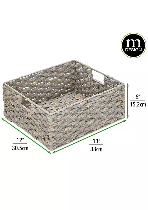 Deals π MDesign Braided Hyacinth Basket with Handles 13" x 12" x 6" π 4 Deals π MDesign Braided Hyacinth Basket with Handles 13" x 12" x 6" π - Image 2