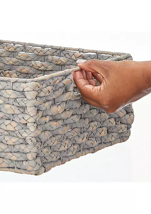 Deals π MDesign Braided Hyacinth Basket with Handles 13" x 12" x 6" π 5 Deals π MDesign Braided Hyacinth Basket with Handles 13" x 12" x 6" π - Image 3