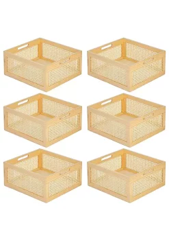 Budget 🌟 MDesign Lattice Storage Bin 12" x 13" x 6" 😍 -Storage Basket Store Belk 2253